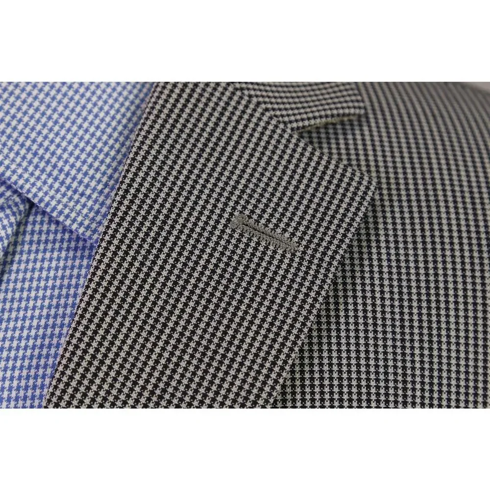 Hugo Boss Black Gray Gingham Check 2-Btn Wool Blazer Jacket 40R